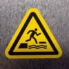 "Falling Into Water" Safety Sign – ANSI/ISO W068