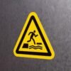 "Falling Into Water" Safety Sign – ANSI/ISO W068