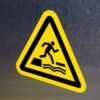 "Falling Into Water" Safety Sign – ANSI/ISO W068