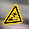 "Falling Into Water" Safety Sign – ANSI/ISO W068