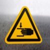 "Crush Hand Hazard" Sign – ANSI/ISO W024