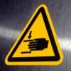 "Crush Hand Hazard" Sign – ANSI/ISO W024
