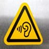"High Volume Hazard" Sign – ANSI/ISO W087