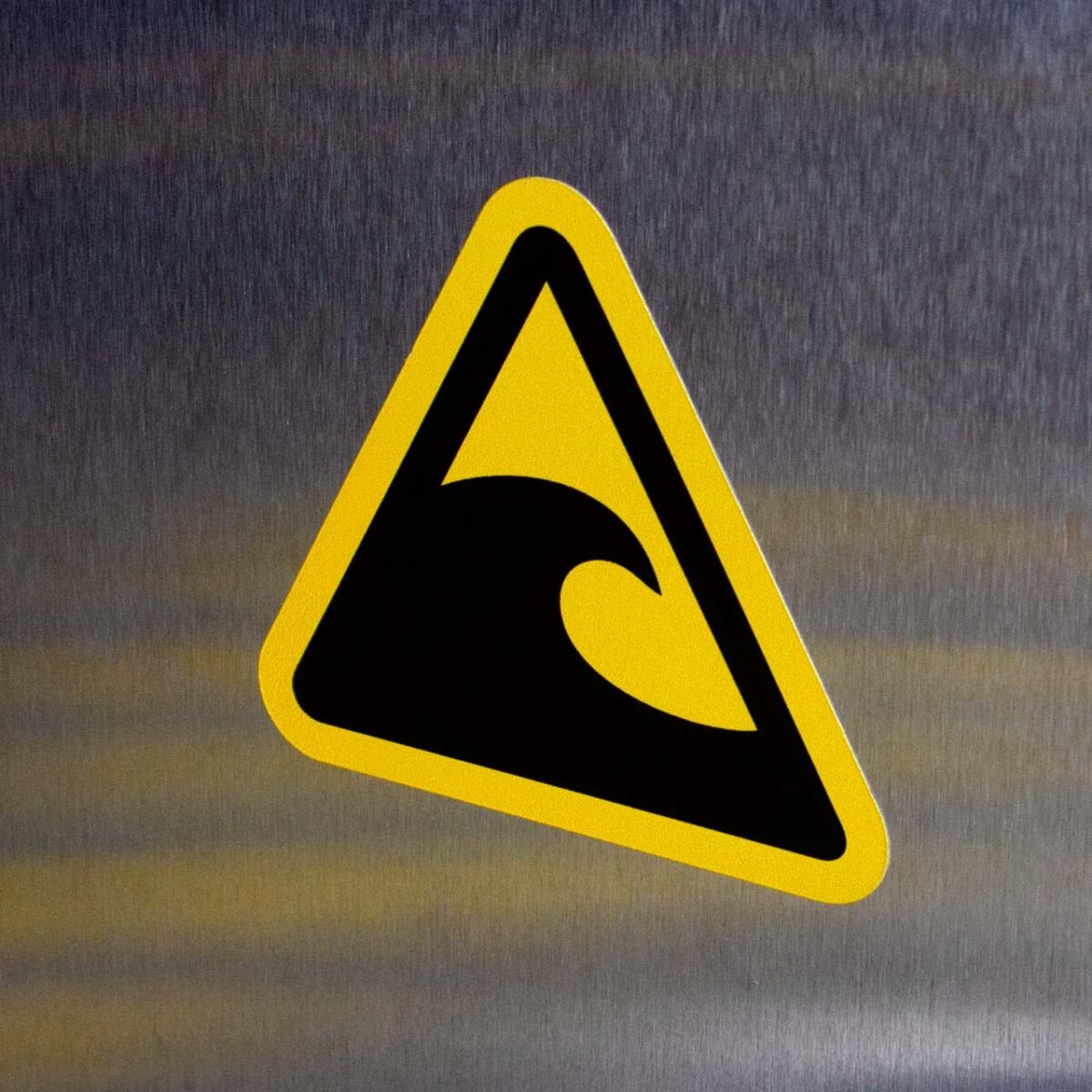 "Tsunami Zone" Sign – ANSI/ISO W056