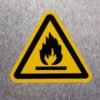 "Flammable Material" Sign – ANSI/ISO W021