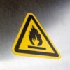 "Flammable Material" Sign – ANSI/ISO W021
