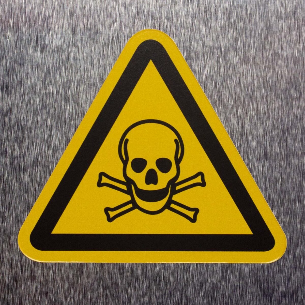 "Toxic Hazard" Decal – ANSI/ISO W016 (10 Pack)