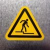 "Warning - Step" Sign – ANSI/ISO W070