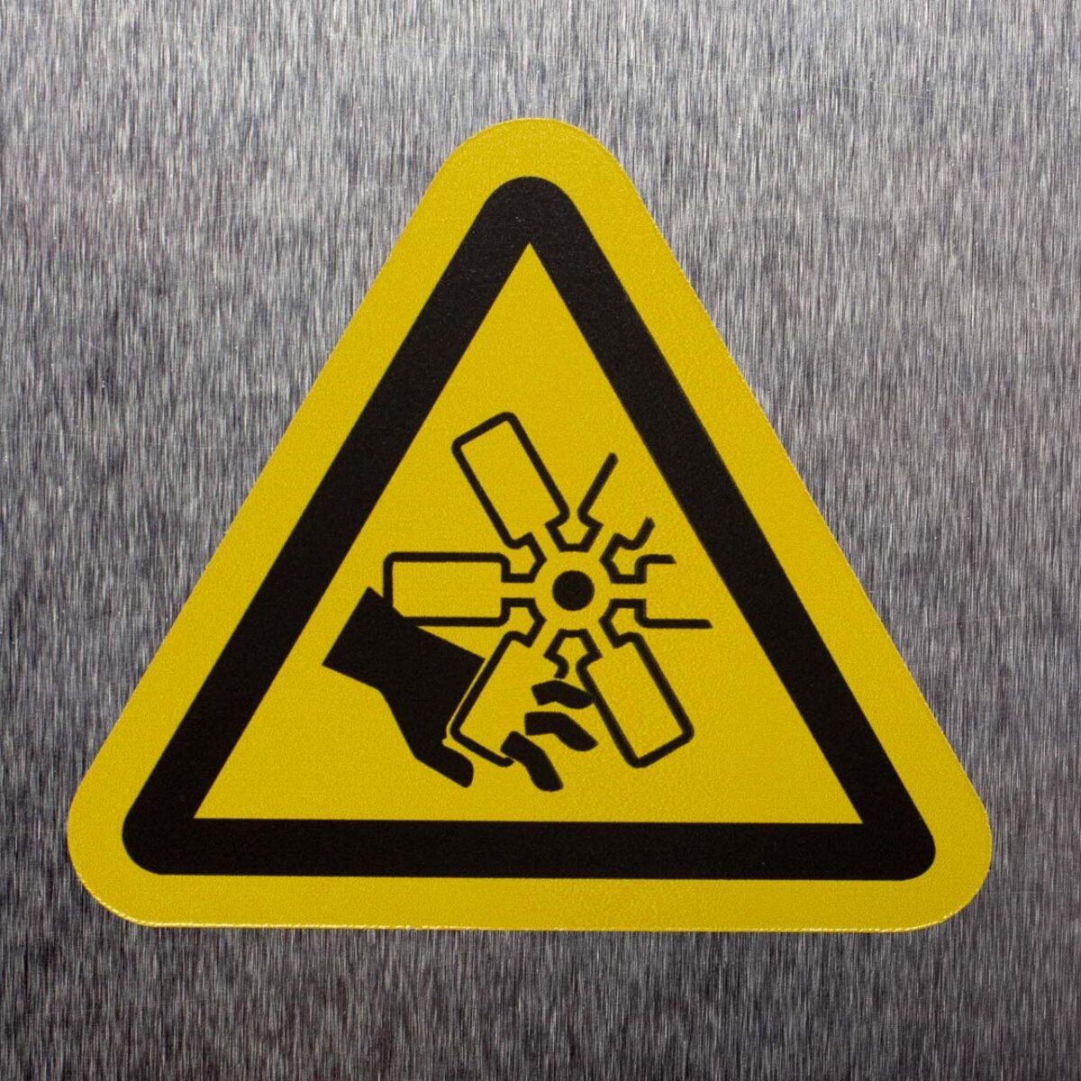 "Moving Blades Hazard" Decal – ANSI/ISO W088 (10 Pack)
