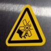 "Moving Blades Hazard" Sign – ANSI/ISO W088