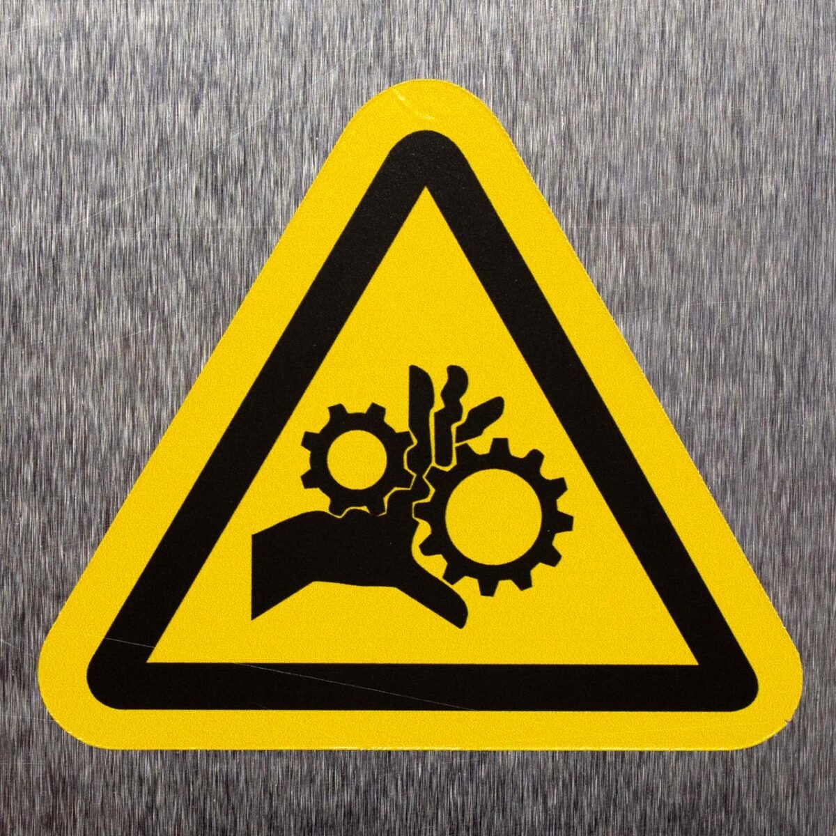 IMG_6057 "Moving Gears Hazard" Decal – ANSI/ISO W089 (10 Pack)