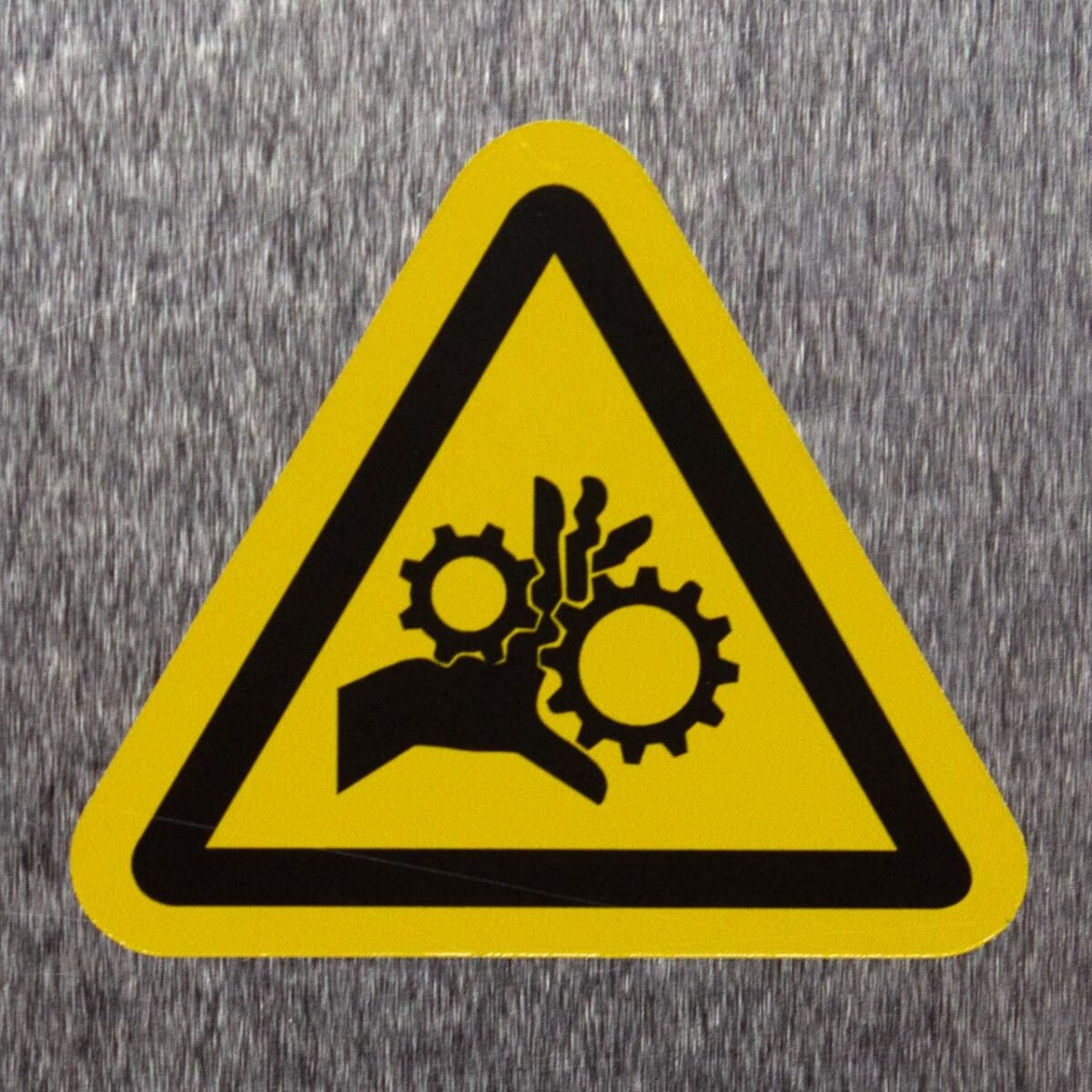 "Moving Gears Hazard" Sign – ANSI/ISO W089