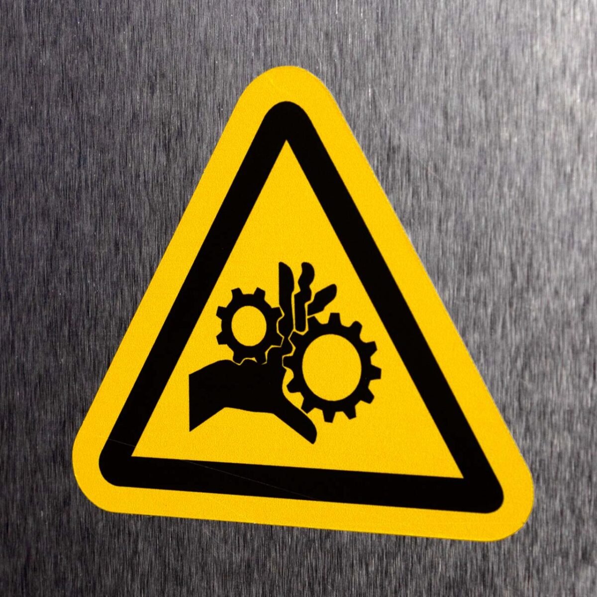 "Moving Gears Hazard" Sign – ANSI/ISO W089