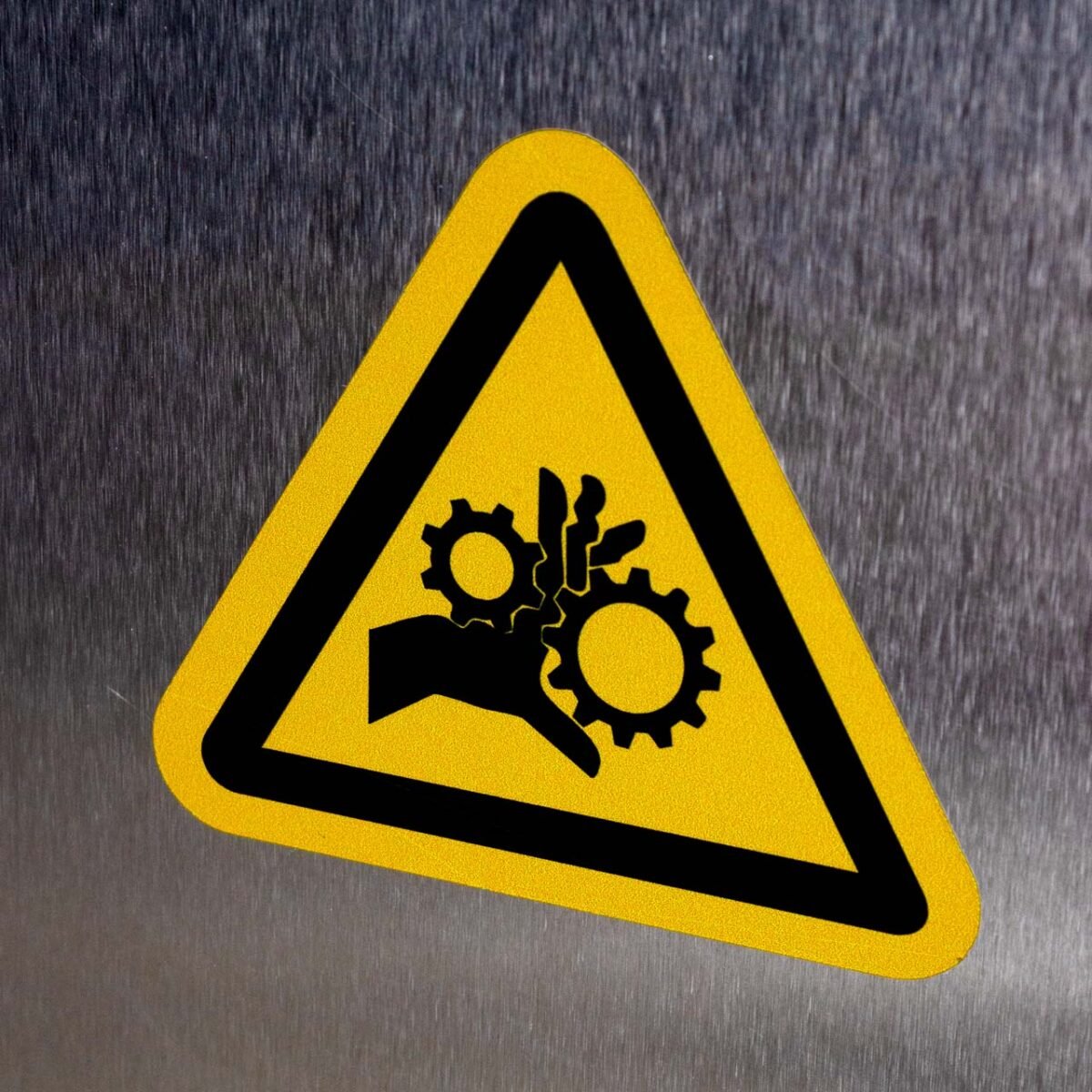 "Moving Gears Hazard" Sign – ANSI/ISO W089