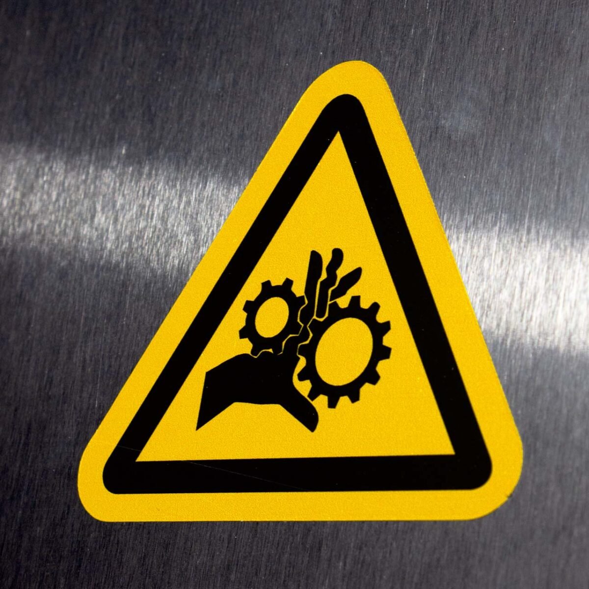"Moving Gears Hazard" Sign – ANSI/ISO W089