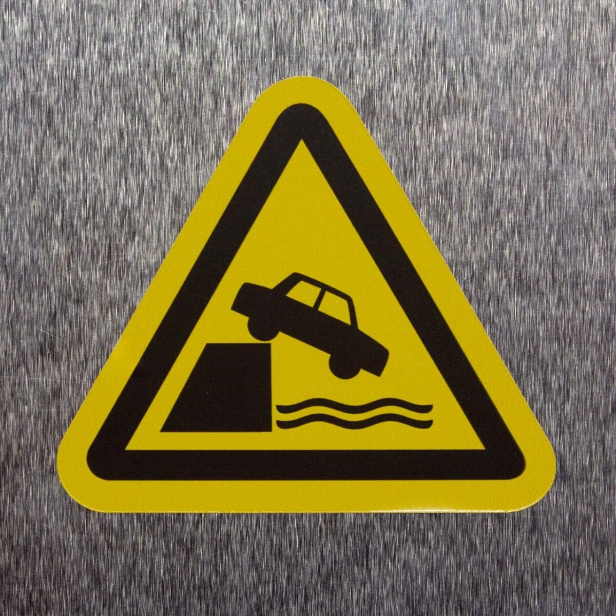 "Unprotected Edge Hazard" Decal – ANSI/ISO W051 (10 Pack)