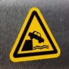 "Unprotected Edge Hazard" Sign – ANSI/ISO W051