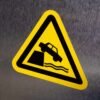 "Unprotected Edge Hazard" Sign – ANSI/ISO W051
