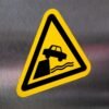 "Unprotected Edge Hazard" Sign – ANSI/ISO W051