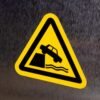"Unprotected Edge Hazard" Sign – ANSI/ISO W051