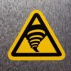 "Tornado Zone Hazard" Sign – ANSI/ISO W074