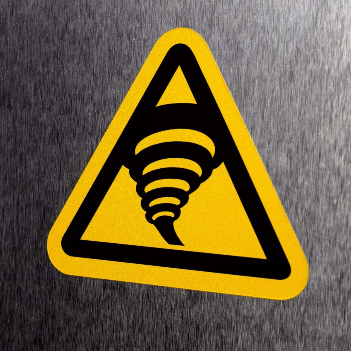 "Tornado Zone Hazard" Sign – ANSI/ISO W074