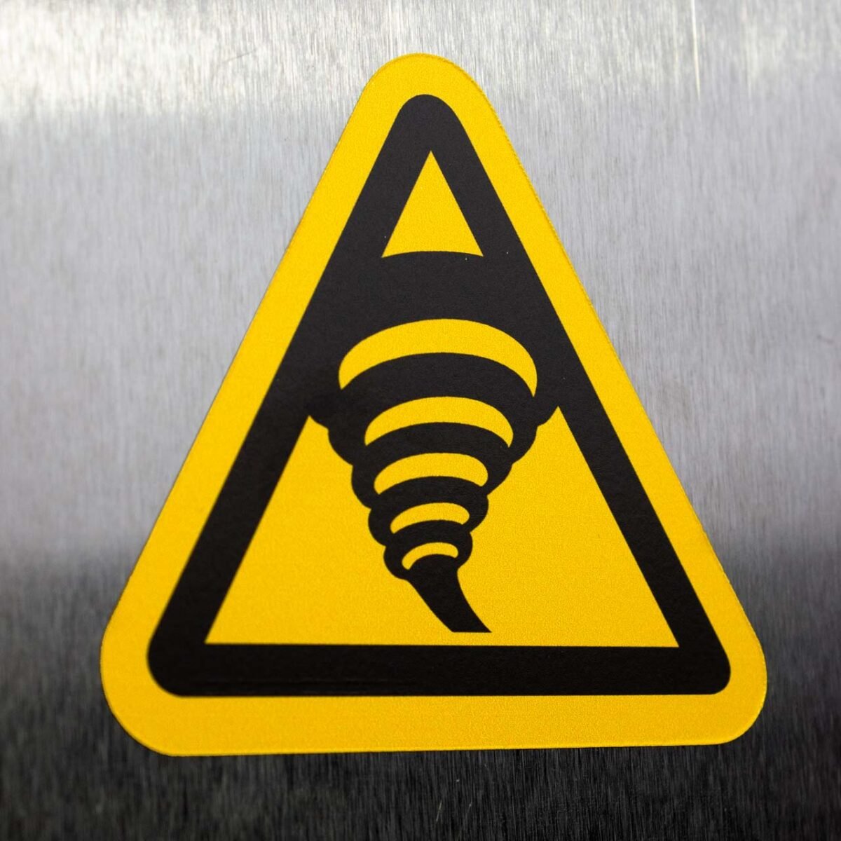 "Tornado Zone Hazard" Sign – ANSI/ISO W074
