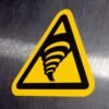 "Tornado Zone Hazard" Sign – ANSI/ISO W074