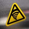 "Tornado Zone Hazard" Sign – ANSI/ISO W074