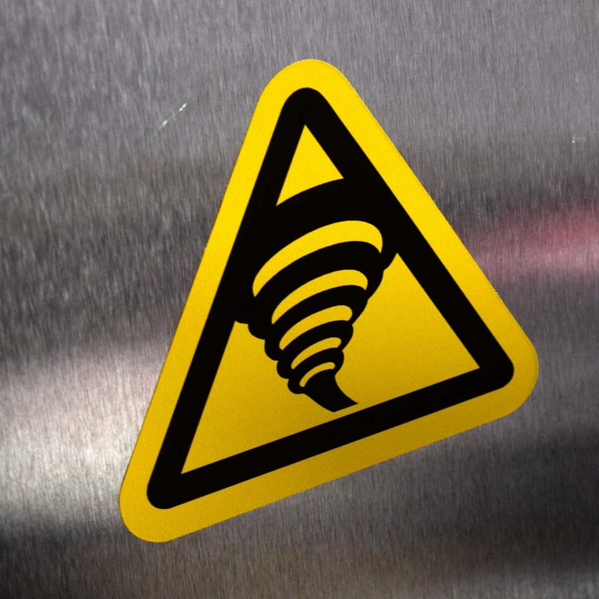 "Tornado Zone Hazard" Sign – ANSI/ISO W074