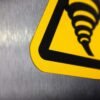 "Tornado Zone Hazard" Sign – ANSI/ISO W074