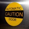 "CAUTION AUTOMATIC DOOR" Sign – ANSI A156.10 (6" - 10")