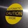 "CAUTION AUTOMATIC DOOR" Sign – ANSI A156.10 (6" - 10")