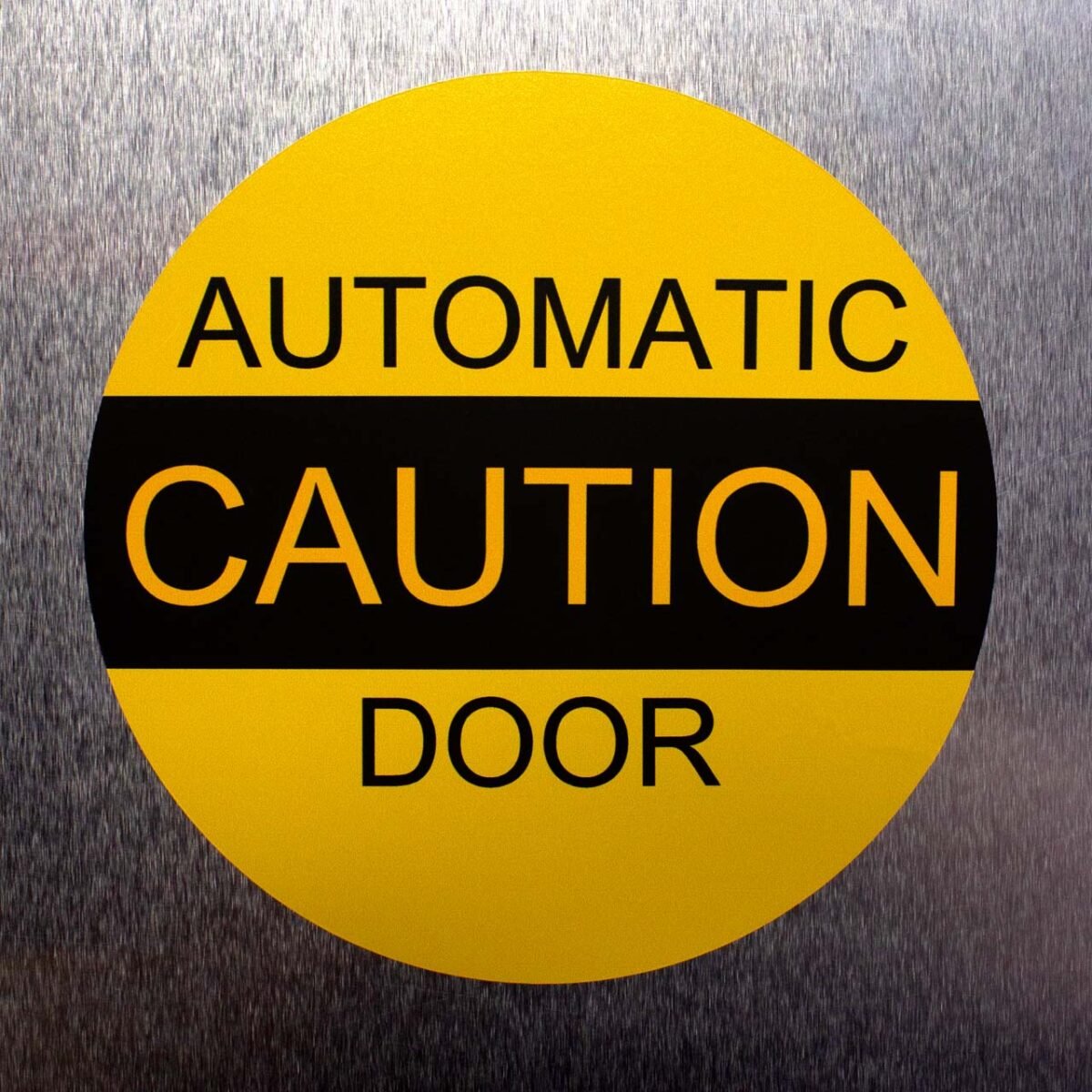 "CAUTION AUTOMATIC DOOR" Decal – ANSI A156.10 (6" - 10") (2 Pack)