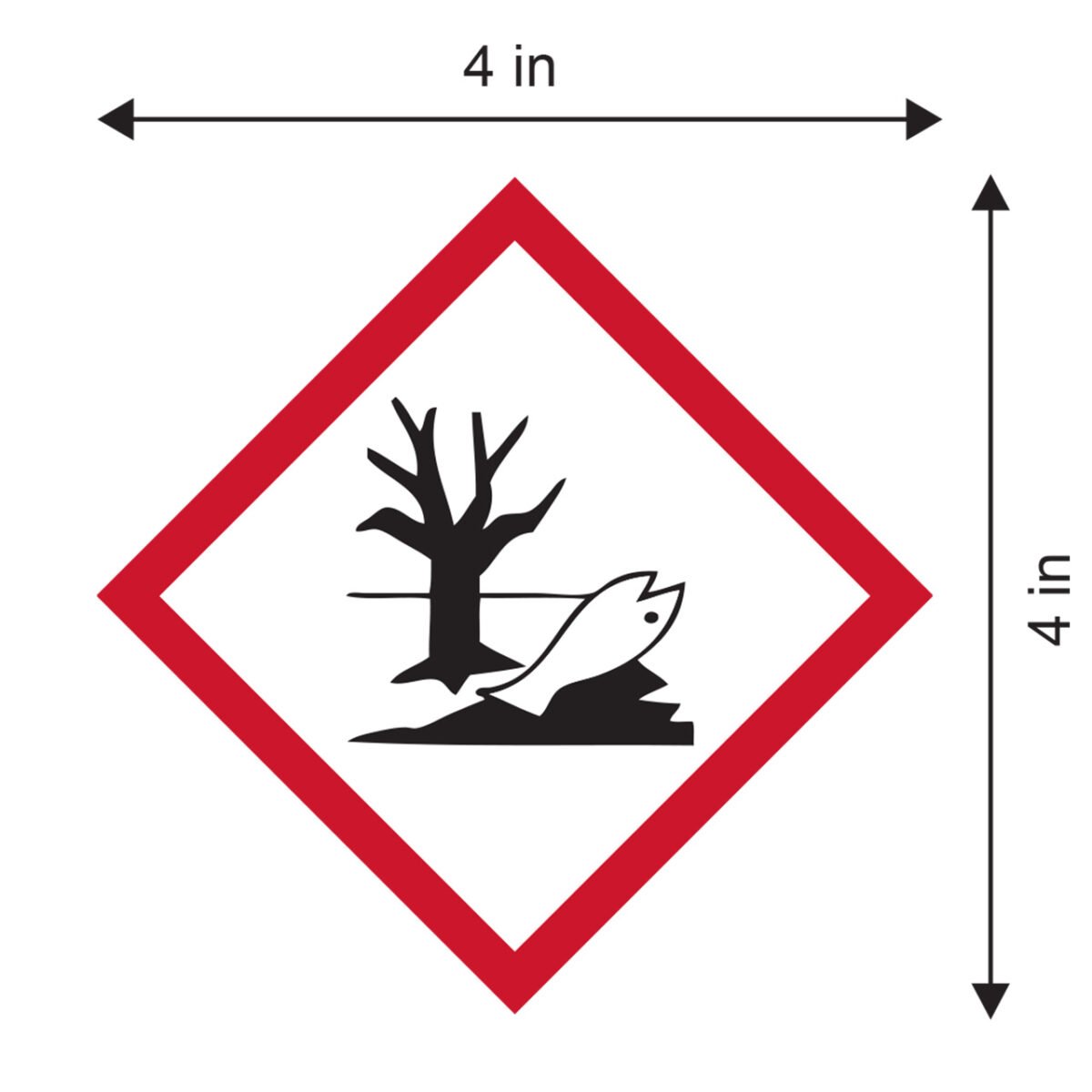 Environment "Environment" GHS Pictogram Label – GHS09 Aquatic Toxicity (10 Pack)