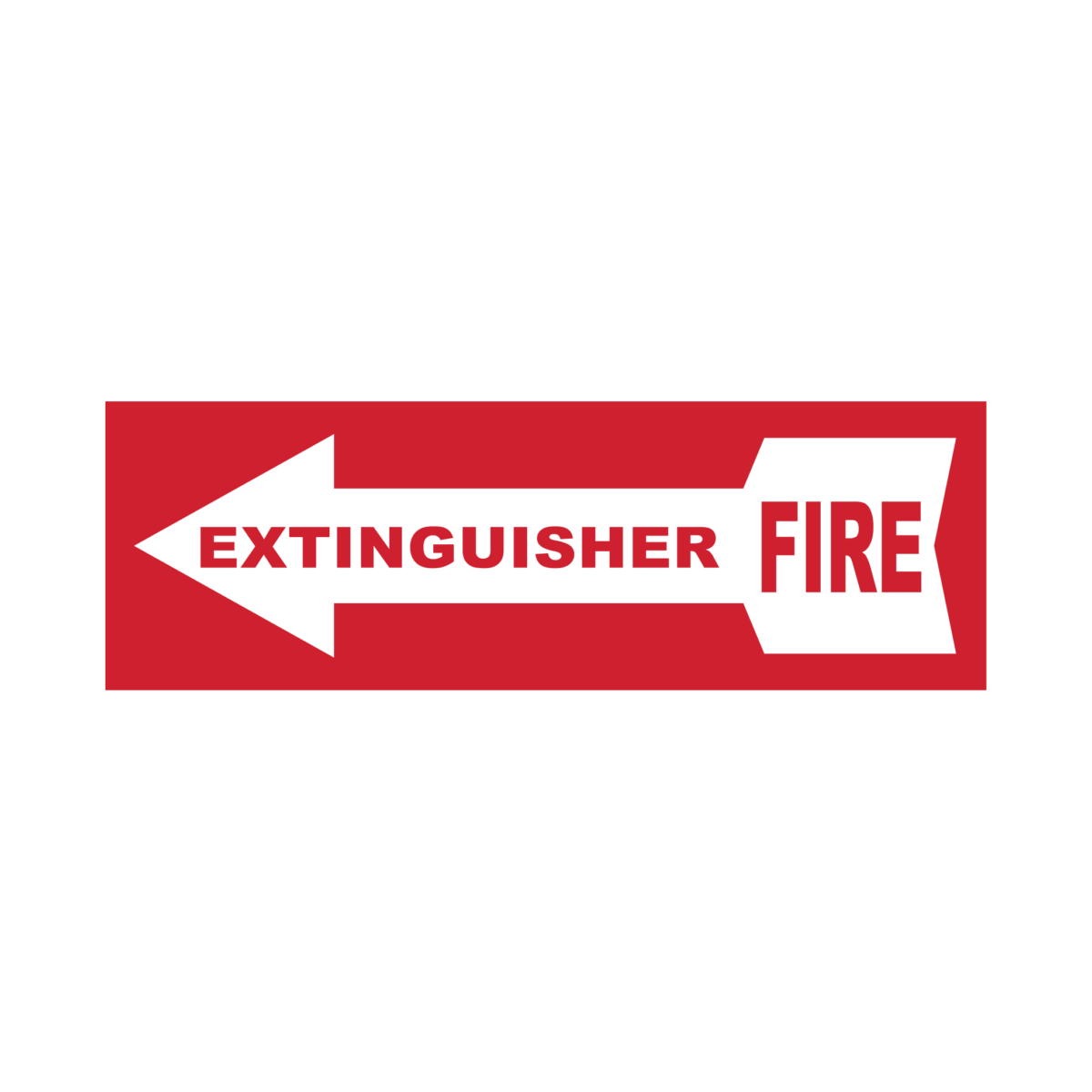 "Fire Extinguisher" Directional Arrow Left Sign – ANSI/OSHA Compliant