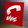 "Fire Emergency Telephone" Sign – ANSI/ISO F006