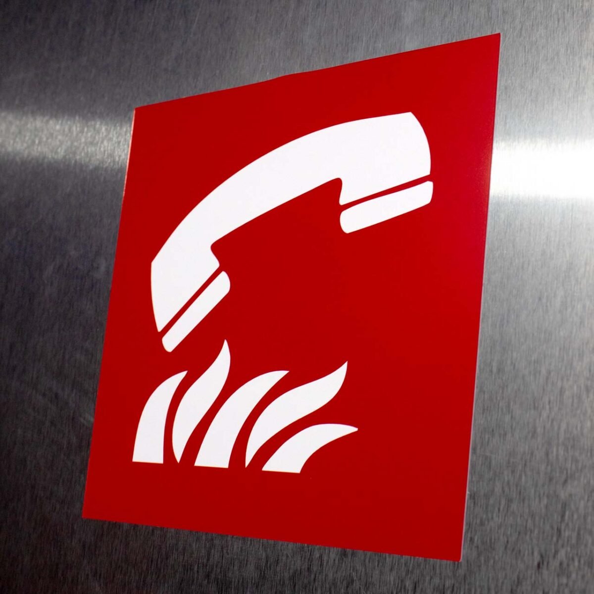 "Fire Emergency Telephone" Sign – ANSI/ISO F006