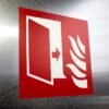 "Fire Protection Door" Sign – ANSI/ISO F007