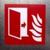 "Fire Protection Door" Sign – ANSI/ISO F007