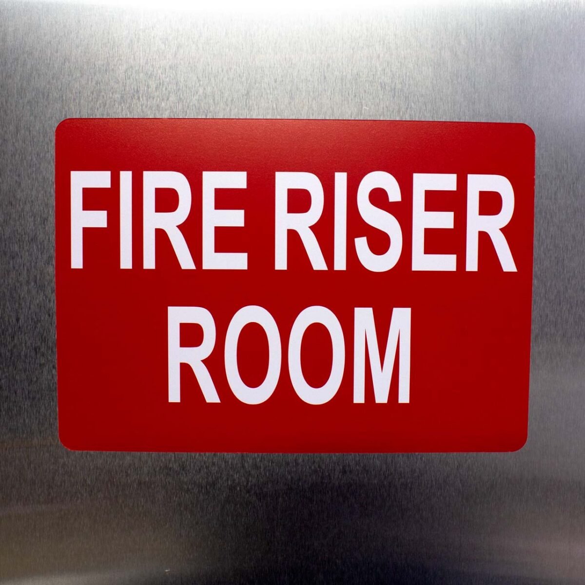IMG_5968 "FIRE RISER ROOM" Safety Sign Decal