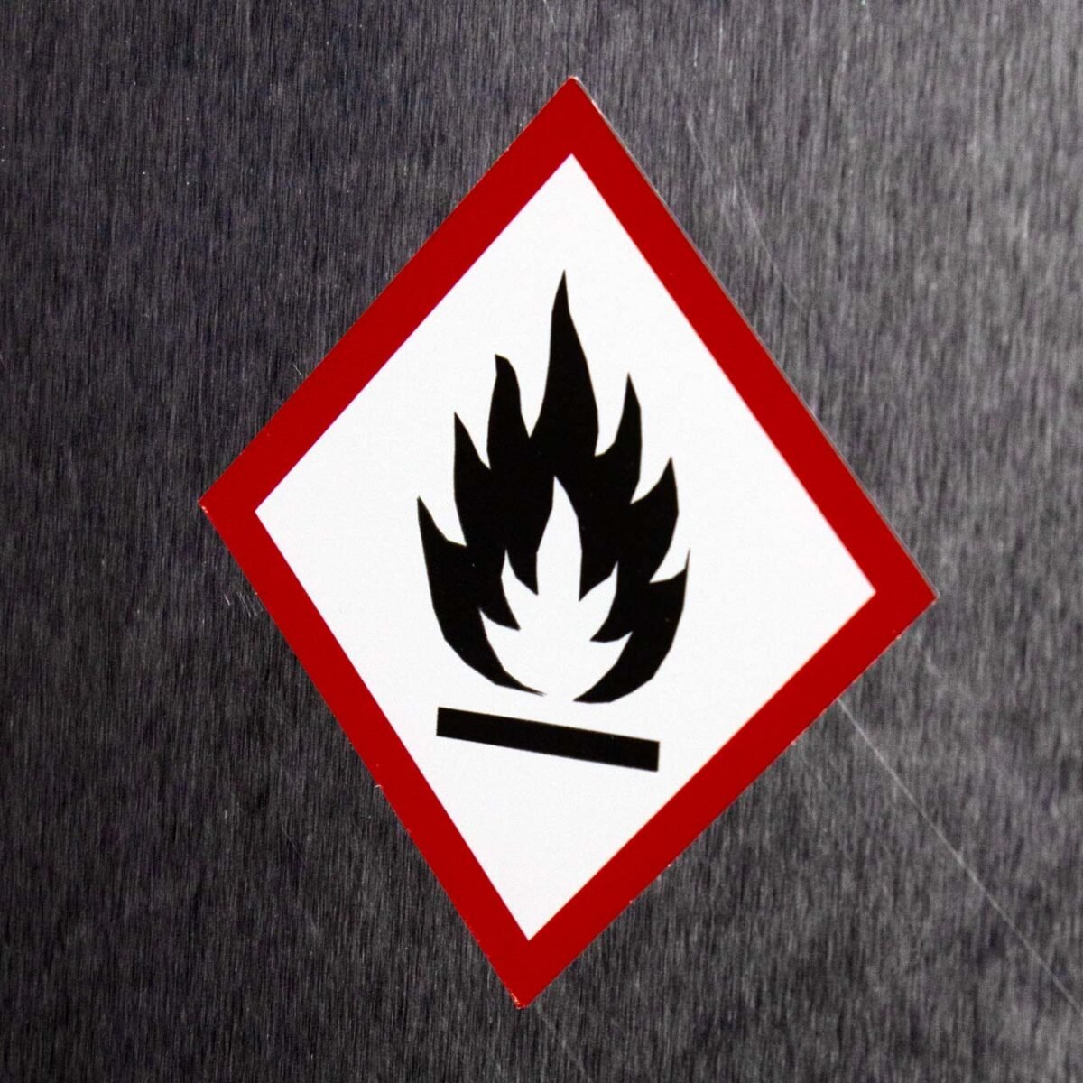 "Flammable" GHS Pictogram Sign – OSHA/DOT Compliant
