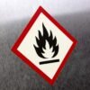 "Flammable" GHS Pictogram Sign – OSHA/DOT Compliant