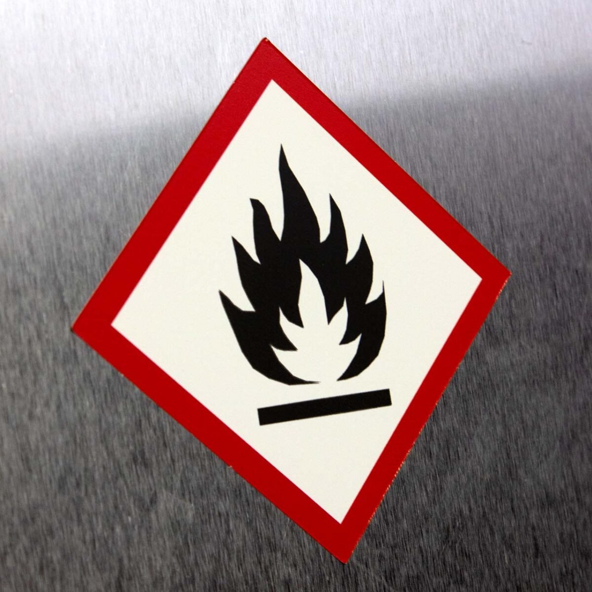 "Flammable" GHS Pictogram Sign – OSHA/DOT Compliant