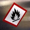 "Flammable" GHS Pictogram Sign – OSHA/DOT Compliant