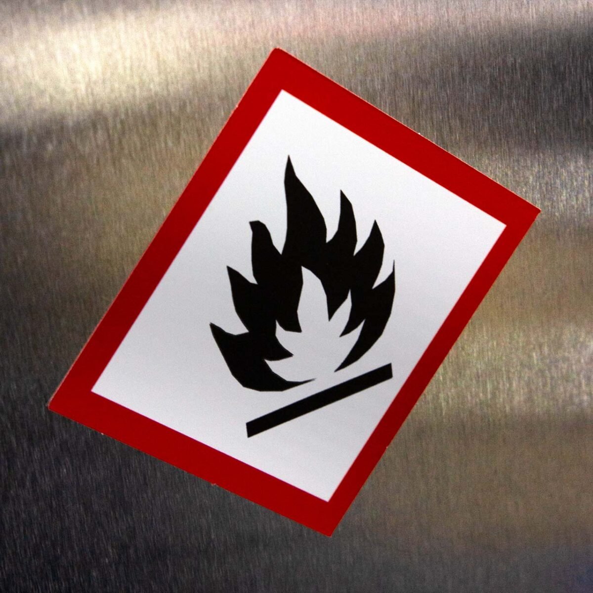 "Flammable" GHS Pictogram Sign – OSHA/DOT Compliant