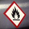 "Flammable" GHS Pictogram Sign – OSHA/DOT Compliant