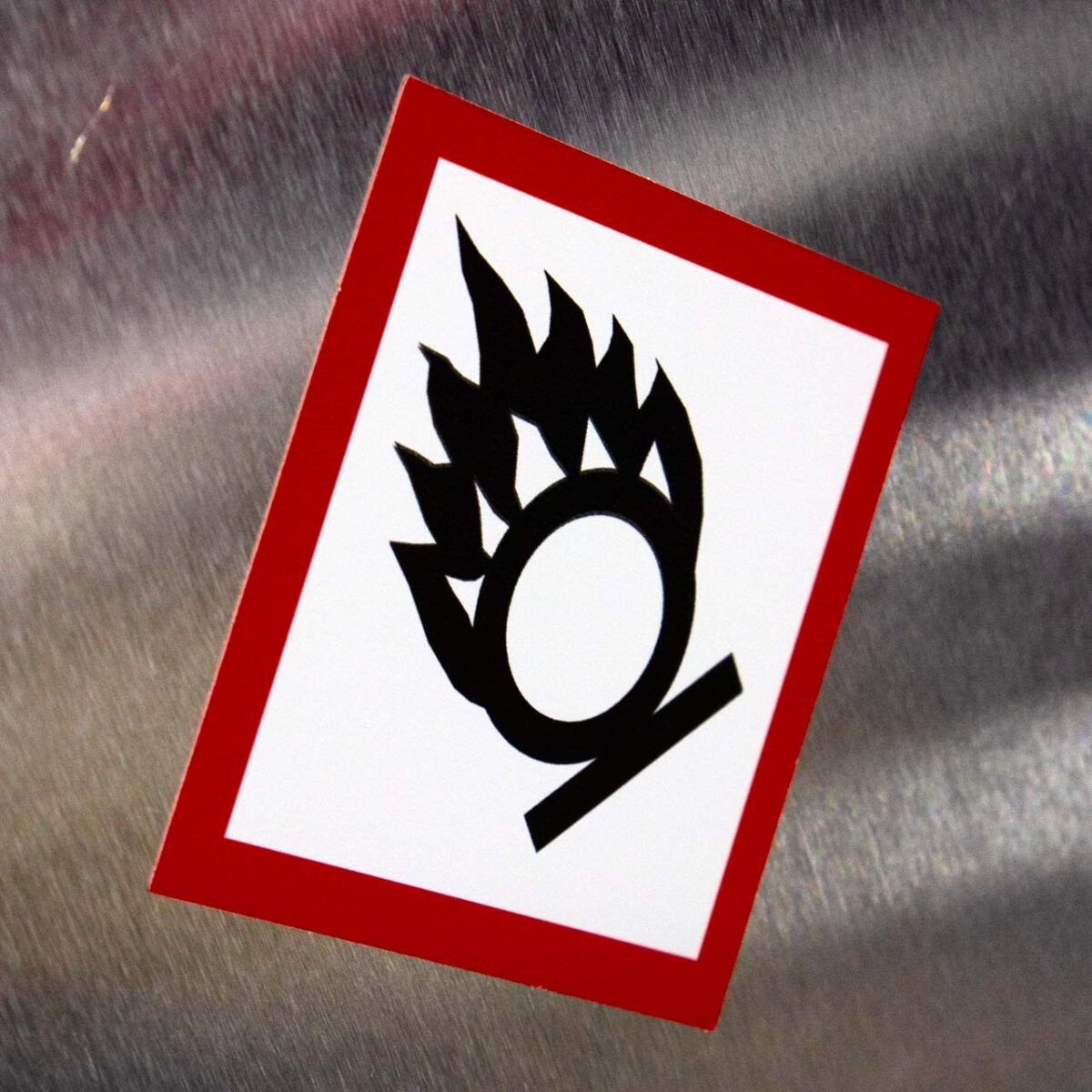 "Flame Over Circle" GHS Pictogram Sign – OSHA/DOT Oxidizer