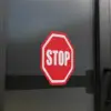 "STOP" Sign Window Sign (Octagon)