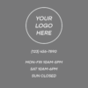 Store Hours Signage